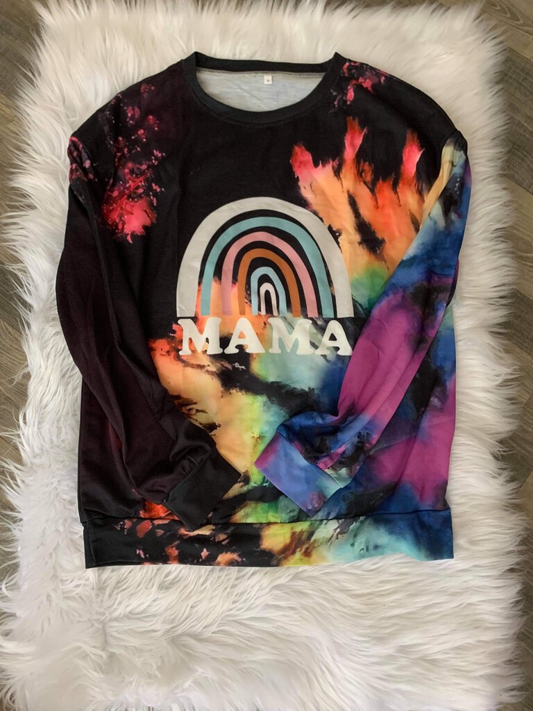 Mama Rainbow Long Sleeve