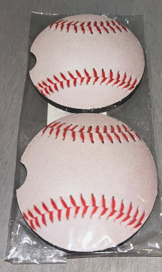 Baseball Car Coasters Dbl