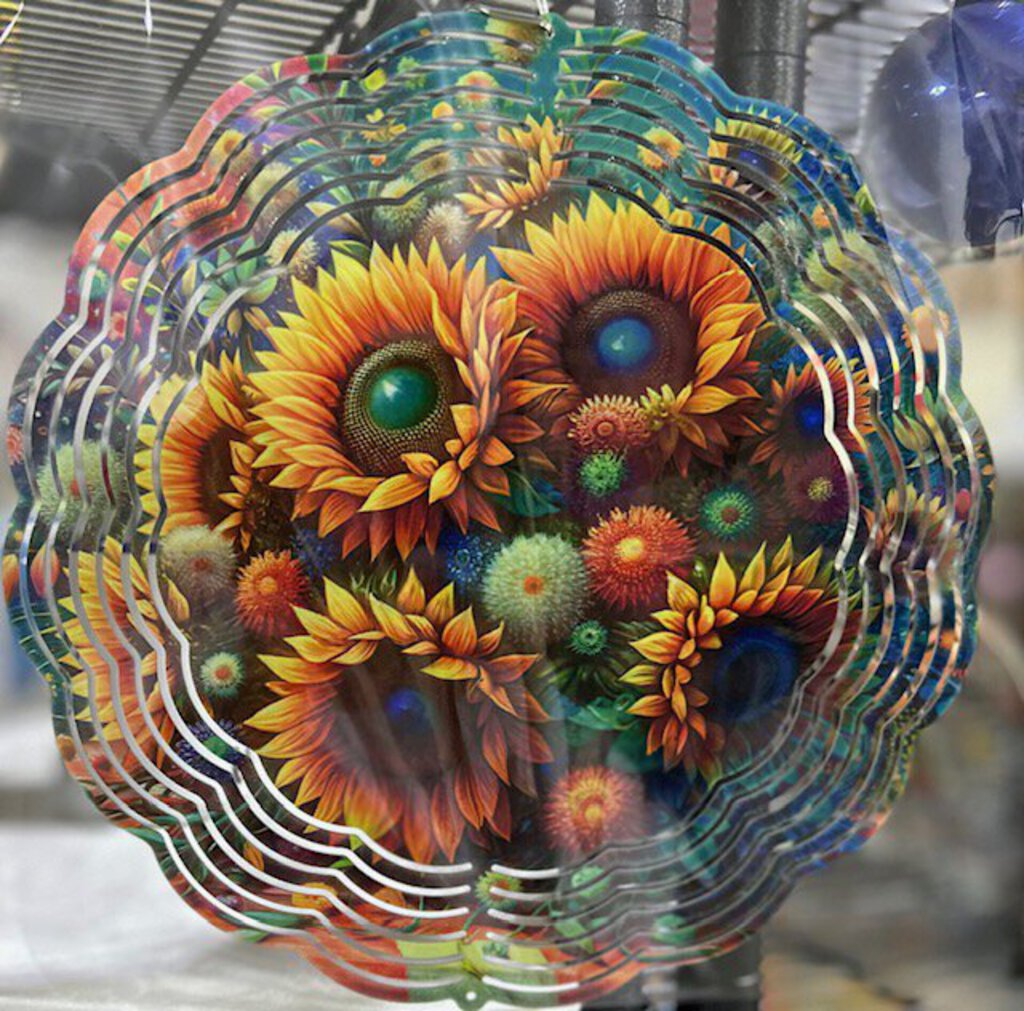 Sunflower Rainbow Wind Spinner 10 inch