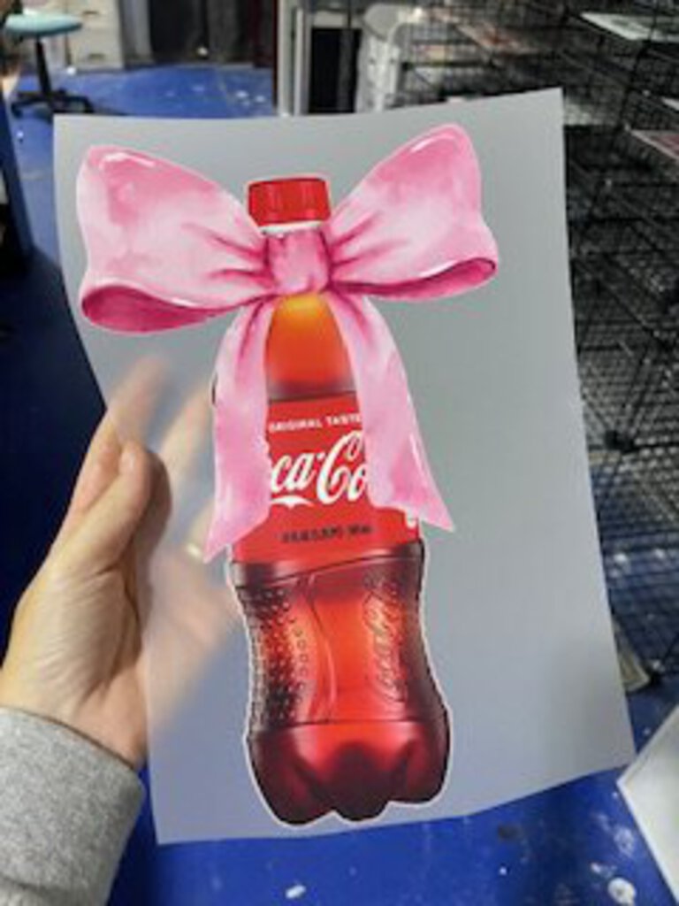 Coke with Bow(Full Color Transfer)