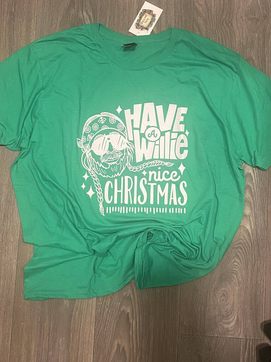 Have A Willie Nice Christmas tee