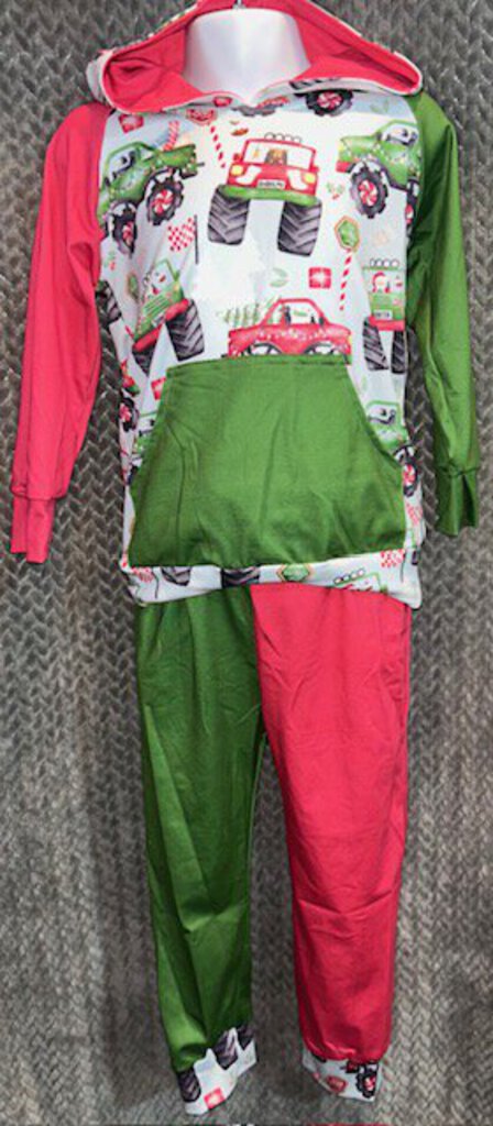 2 Piece Christmas Monster Truck Shirt & Pant