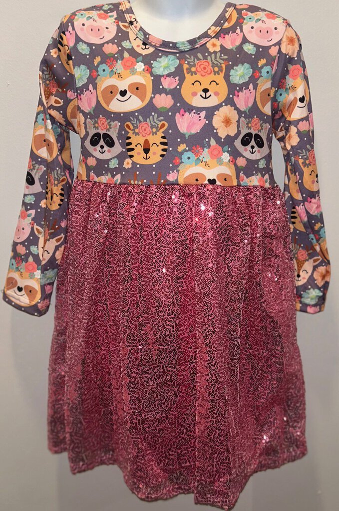 Animal Sequin Dress