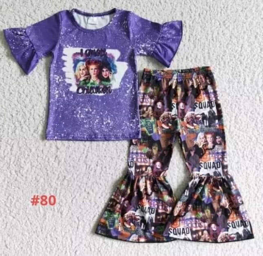 #80 - Hocus Pocus Purple Cheetah 2pc