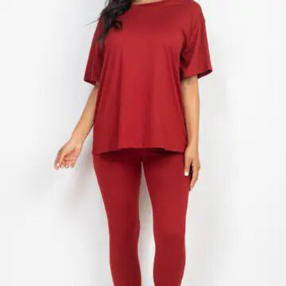 Oversized Tshirt and Leggings Set