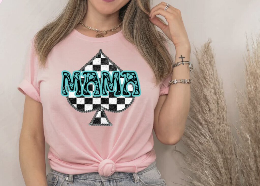 Mama Checkered(Full Color Transfer)