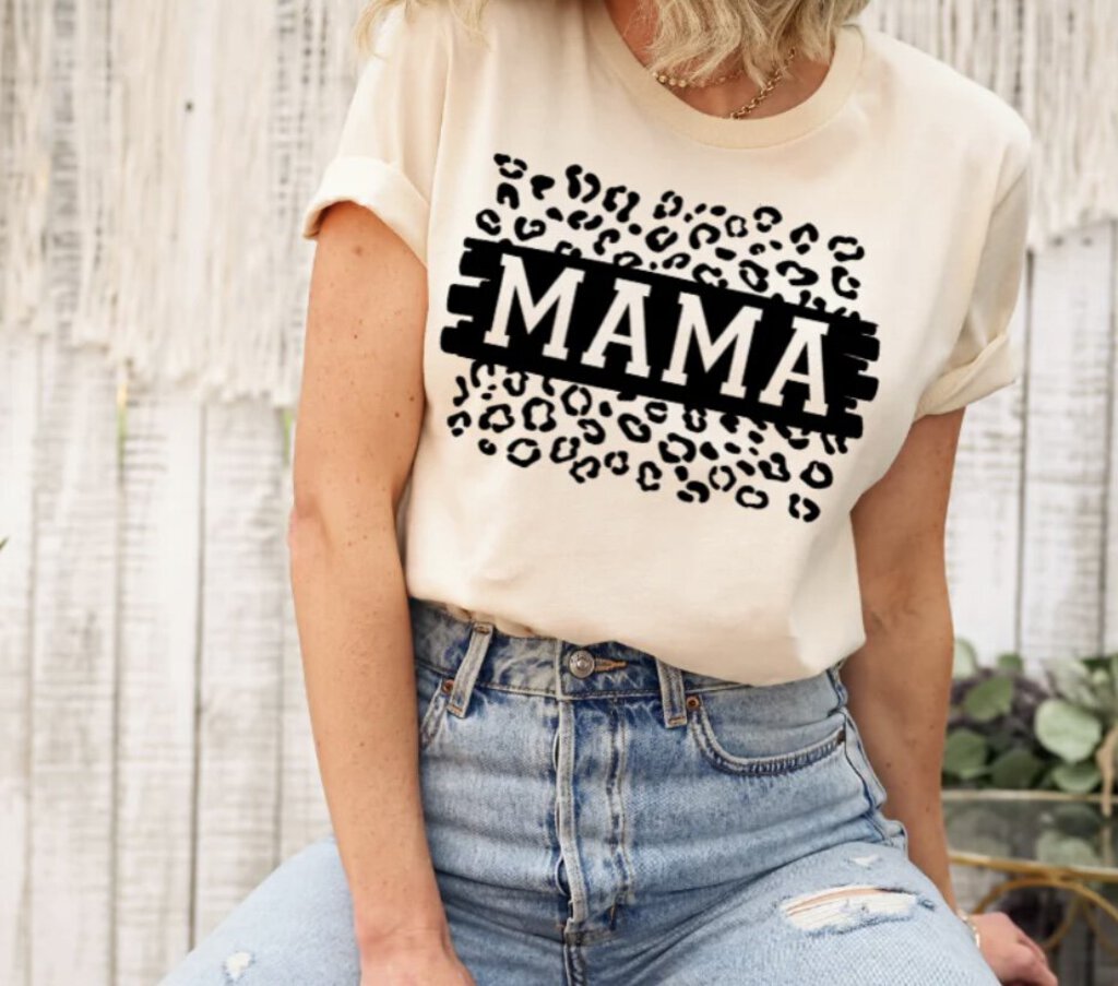 mama with Cheeta(Single Color Transfer)