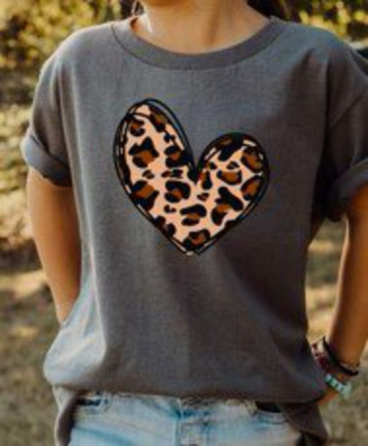 Leopard Heart (Full Color Transfer)