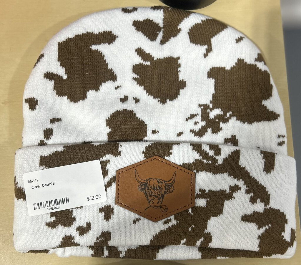 Cow Beanie (brown)