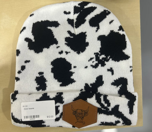 Cow Beanie (black)