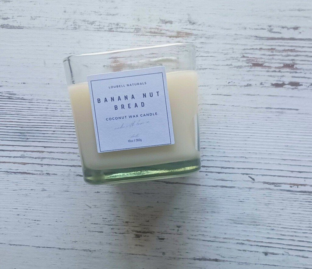 Banana nut bread candle 10oz