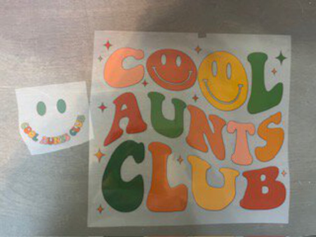 Cool Aunt Club (Full Color Transfer)