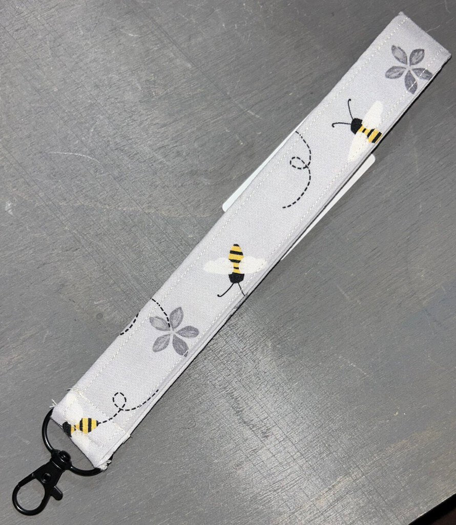 Bee Fabric Wristlet