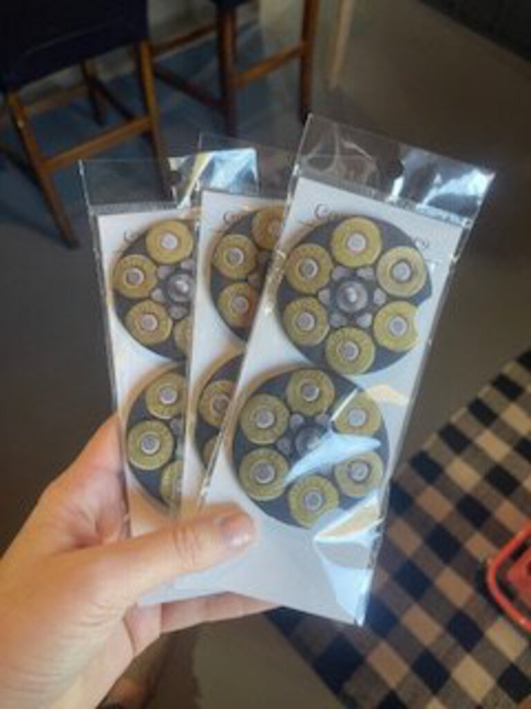 Six Shooter Neoprene Car Coasters