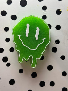 Green&white Smiley Drip