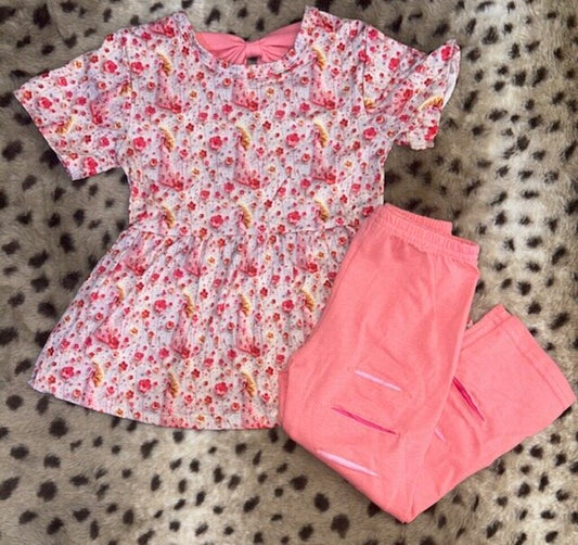 Pink Floral Set