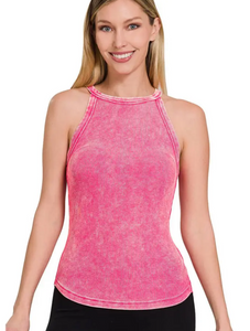 Washed Ribbed Cami Tank