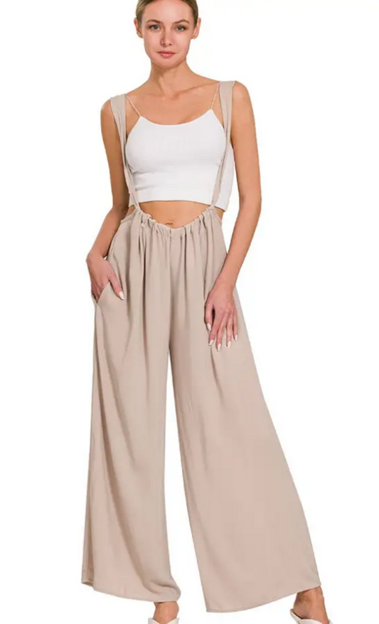 Woven Tie Back Jumpsuit