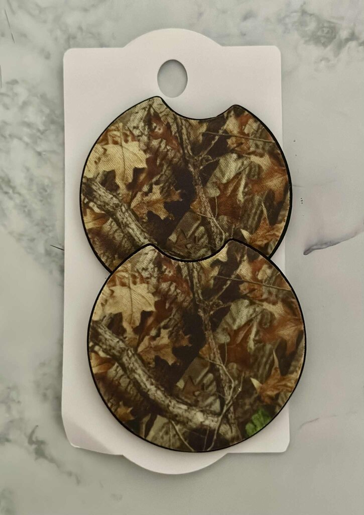 Camo car coasters