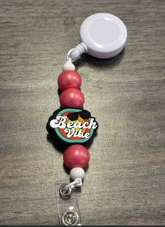 Beach babe badge reel