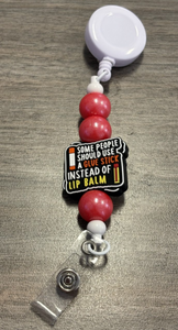 Glue stick badge reel