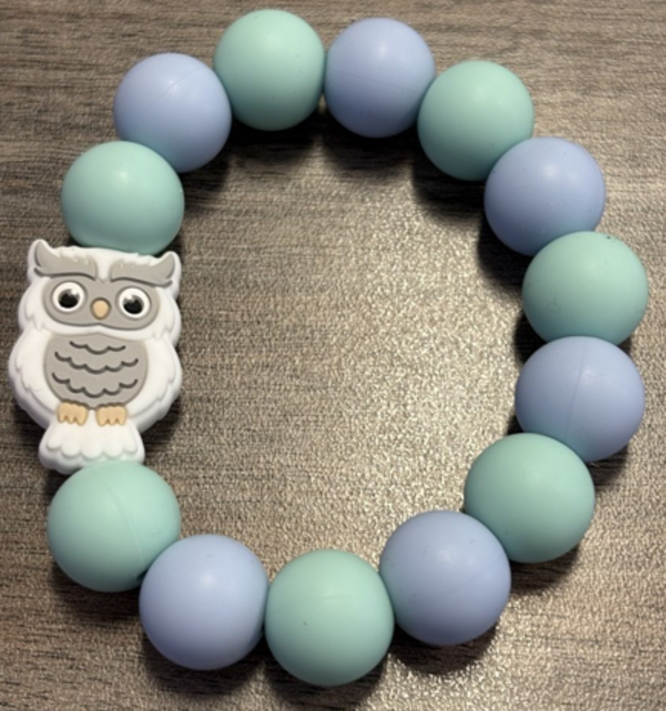 Owl teething ring