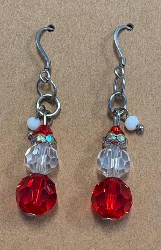 Santa earrings