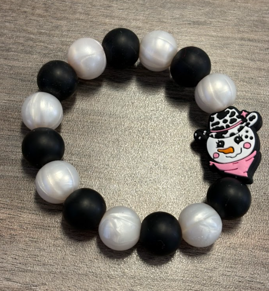 Snowman teething ring