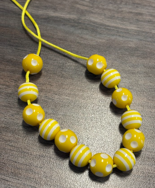 Yellow bitty stripes