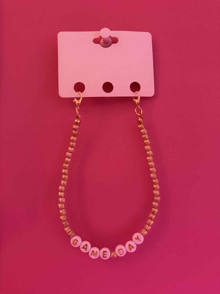 Game day hat charm
