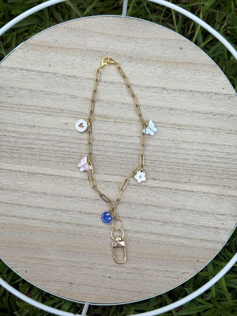 Blue butterfly freshie hanger