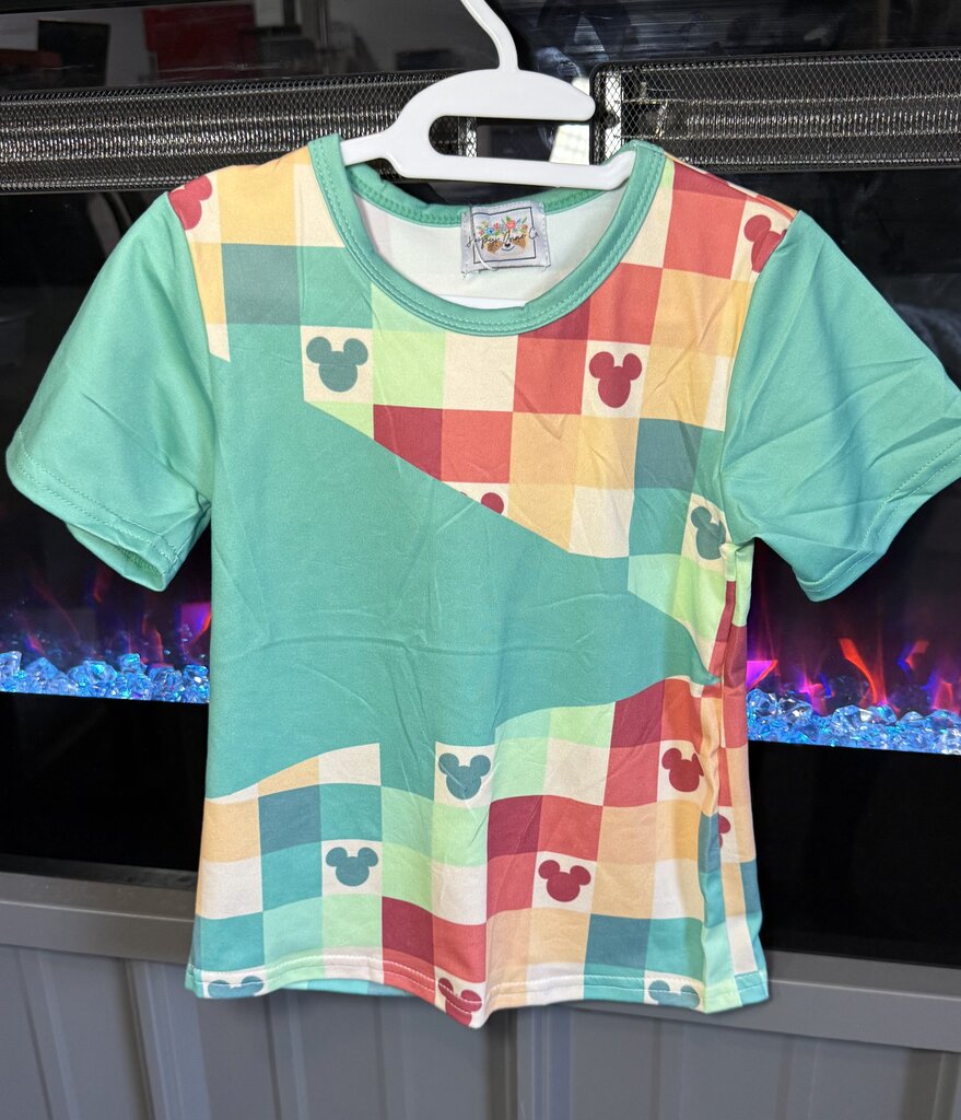 Mouse Checkered Top