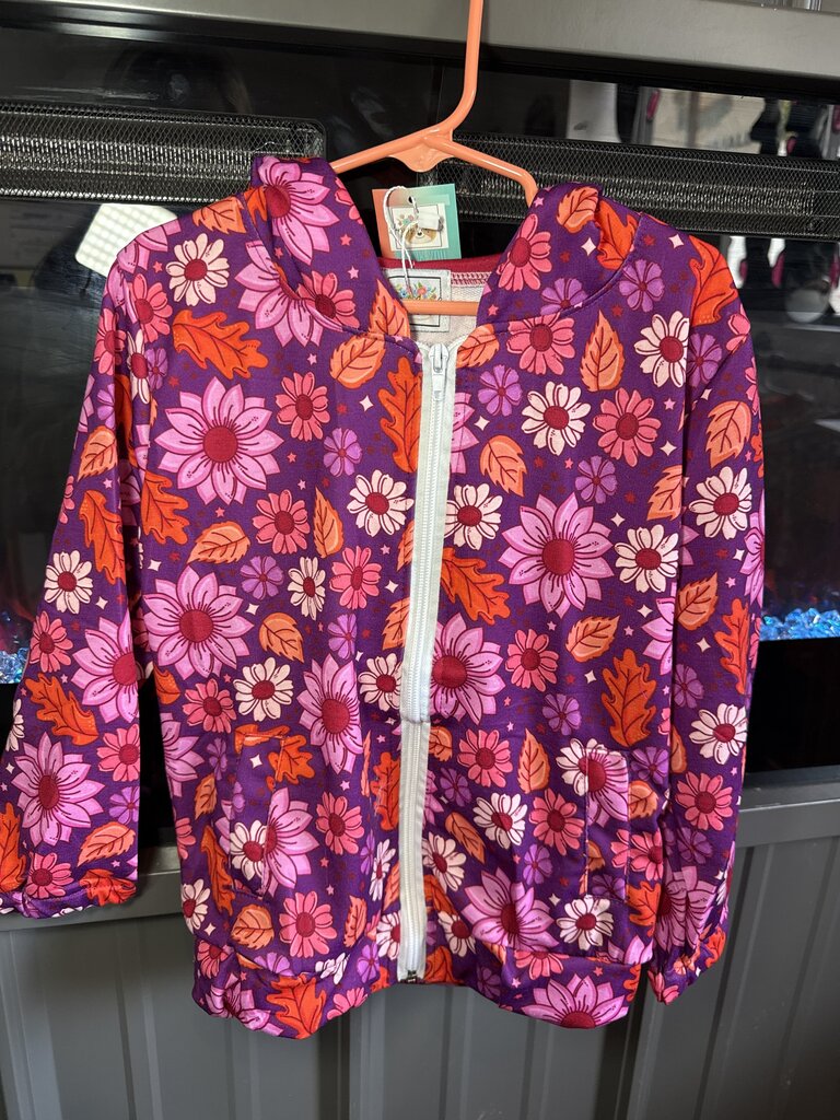 Purple Fall Flower Jacket