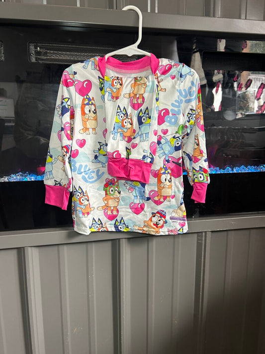 Valentine's Blue Dog Set