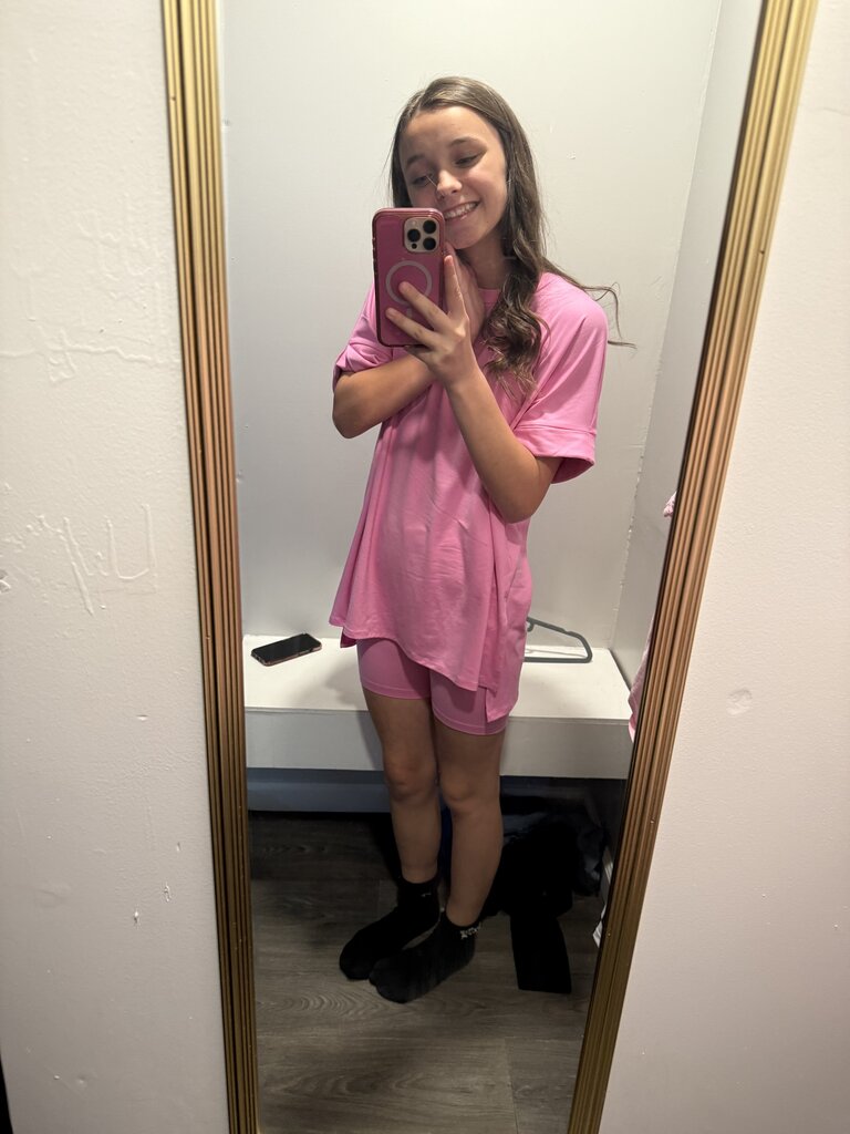 Top and Biker Shorts Set