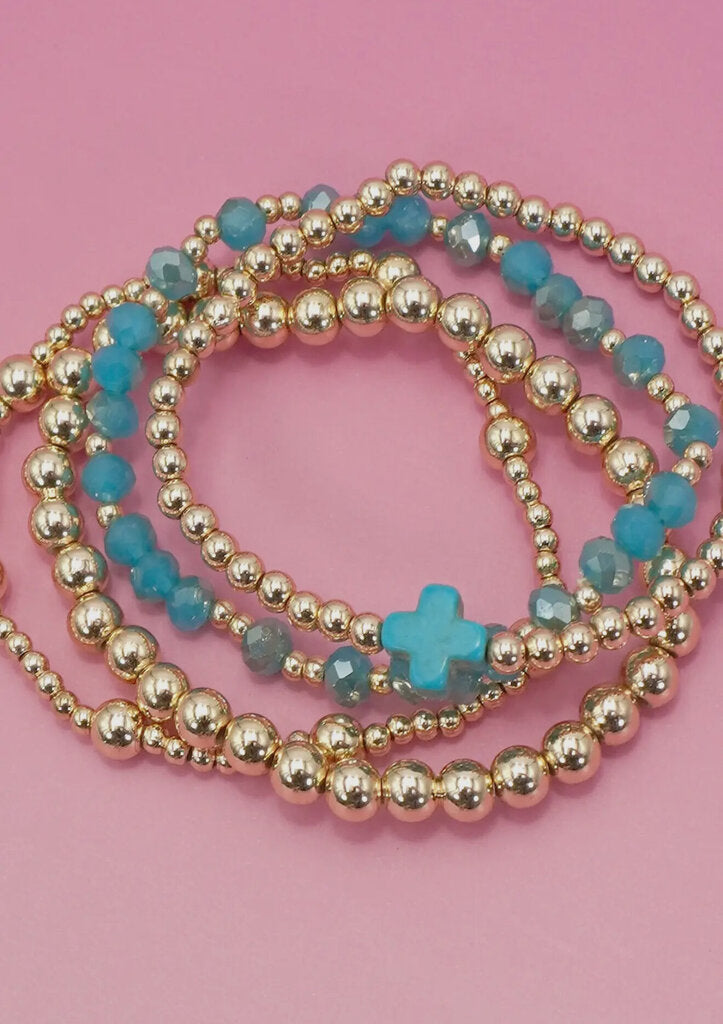 Boho Cross Colorful Beaded Braclets