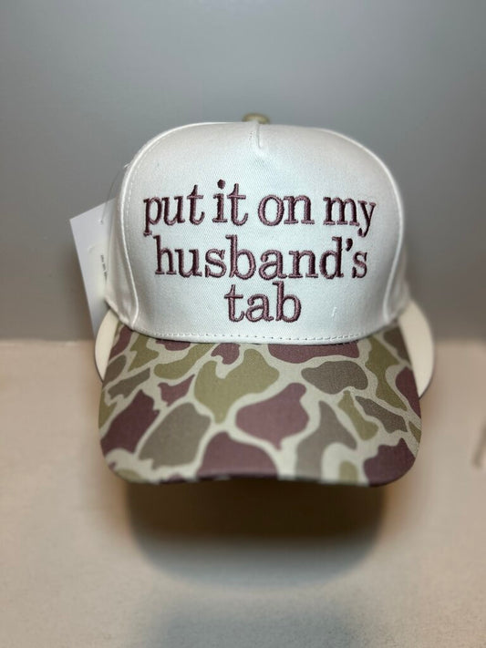 Put it on my husbands tab Hat