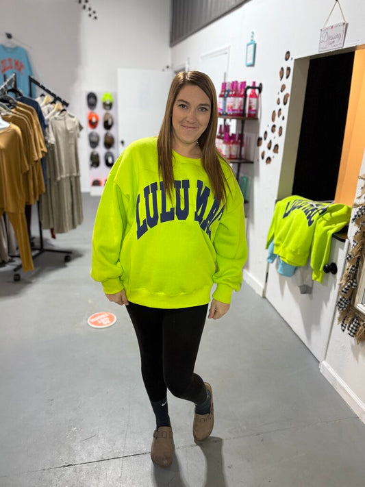 LuluMac Sweatshirt (Lime Green)