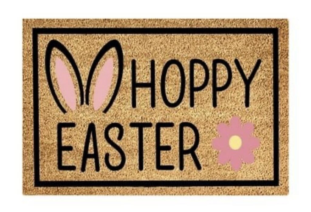 Hoppy Easter Mat