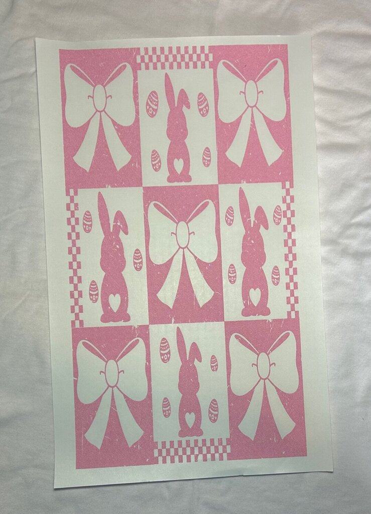 Bunnies, Eggs & Bows Transfer