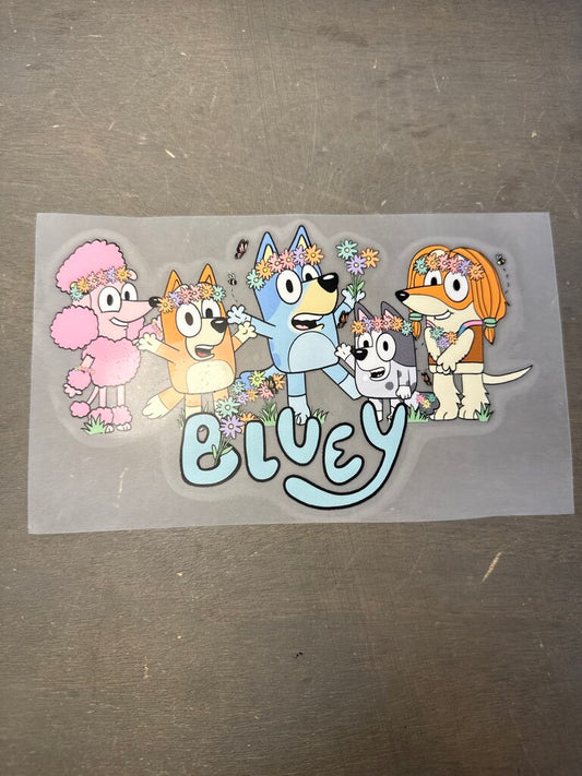 Blue Dog Full Color Transfer