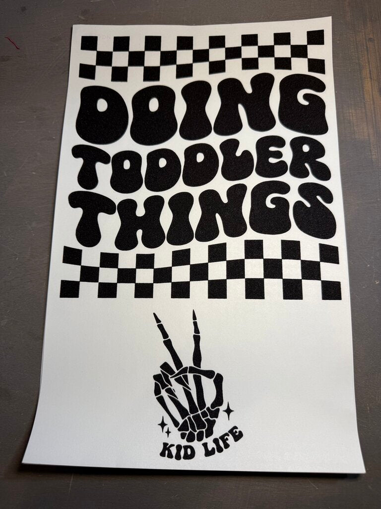 Doing Toddle Things Single Color Transfer