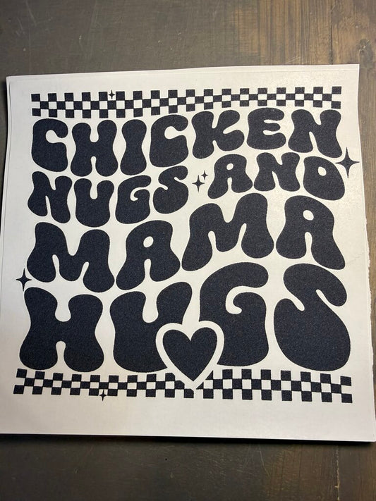 Chicken Nuggs Single Color Transfer