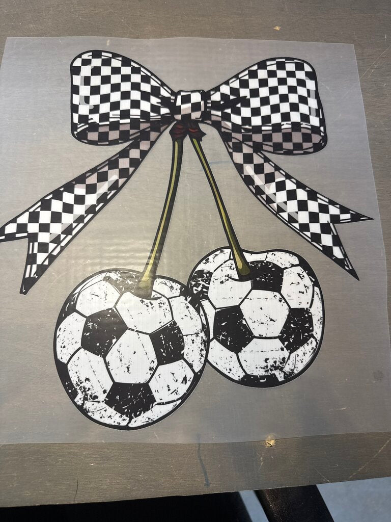 Soccer Ball Cherries Full Color transfer