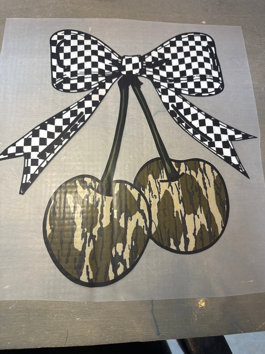 Camo Cherries Full Color transfer