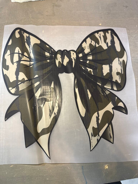 Camo Bow Full Color transfer