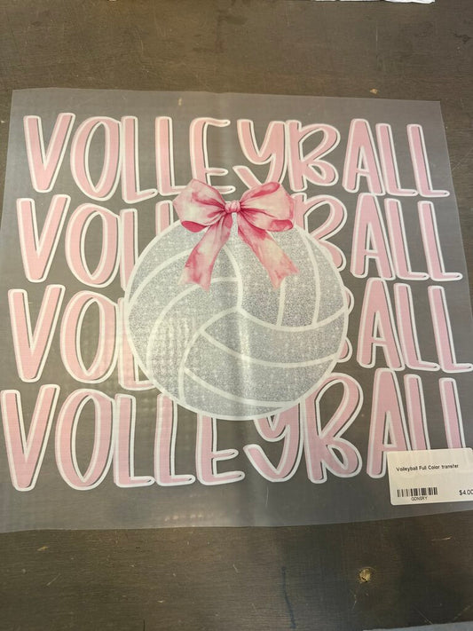 Volleyball Full Color transfer