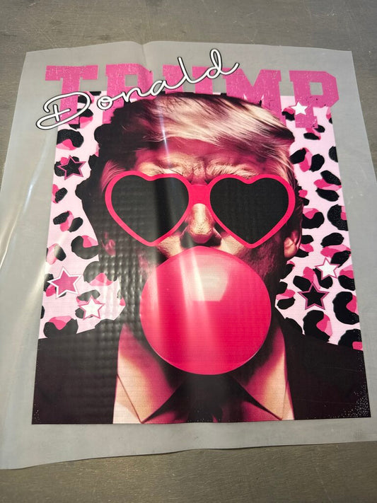 Bubblegum Trump Full Color Transfer