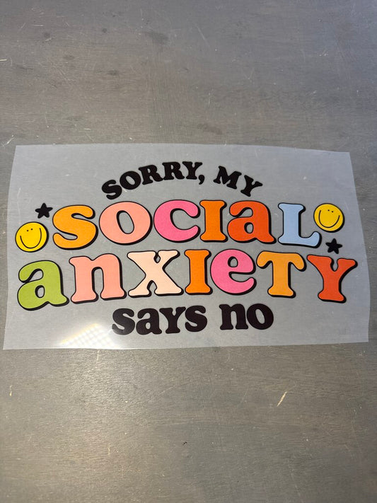 Social Anxiety Full Color Transfer