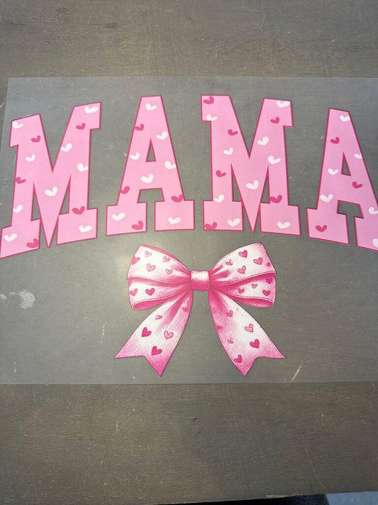Mama w/hearts Full Color Transfer
